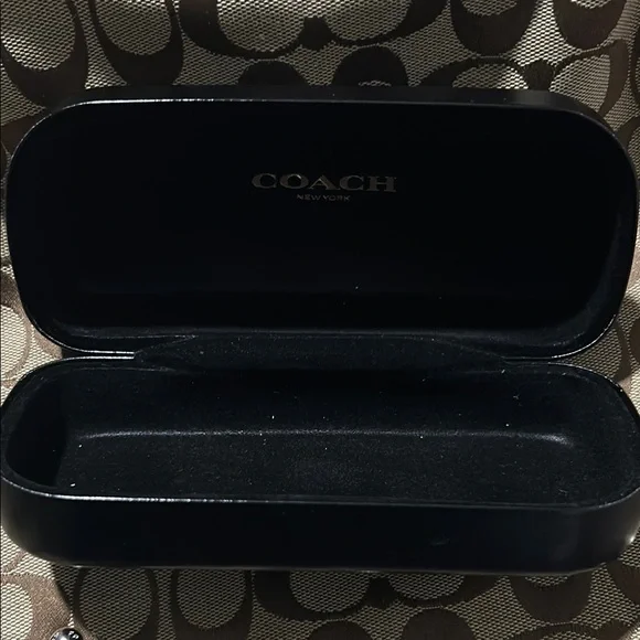 Coach Glossy Black Eyewear Case - Picture 2 of 6